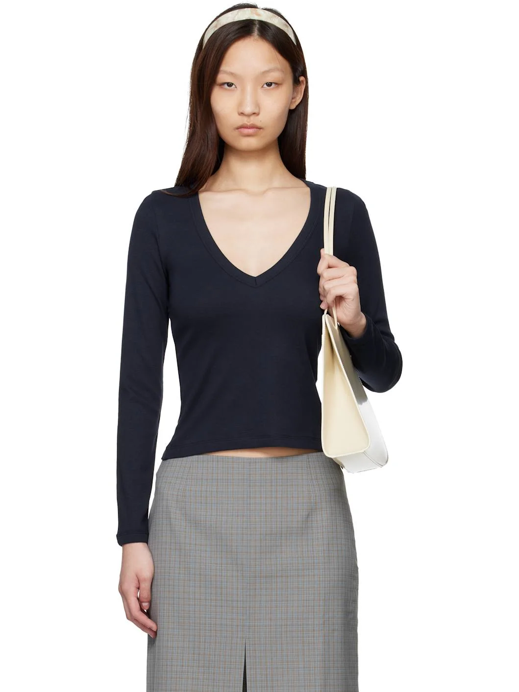 Navy Dewi Longsleeve T-shirt - 1