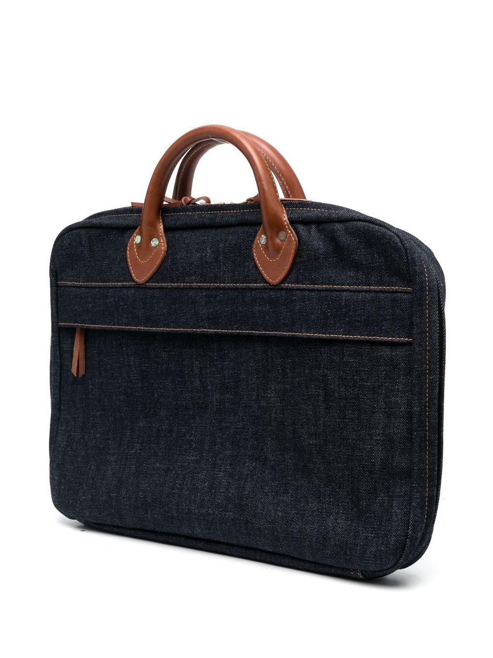 denim laptop briefcase - 3