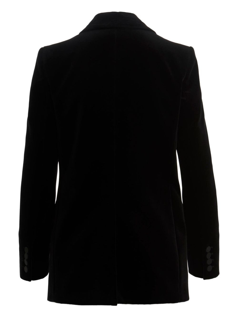 velvet double-breasted blazer - 2