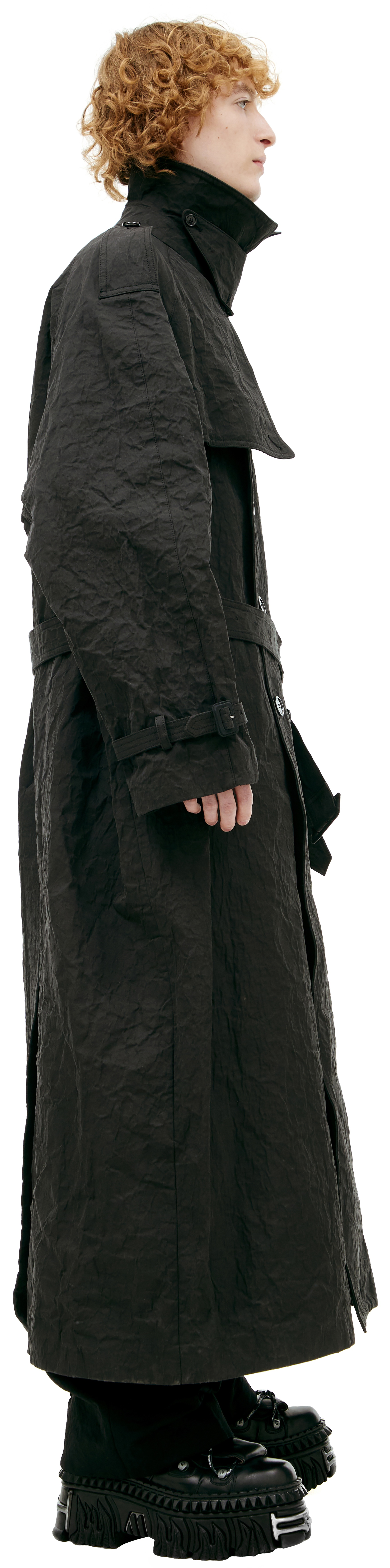 DOUBLE-BREASTED TRENCH COAT WITH BELT - 2
