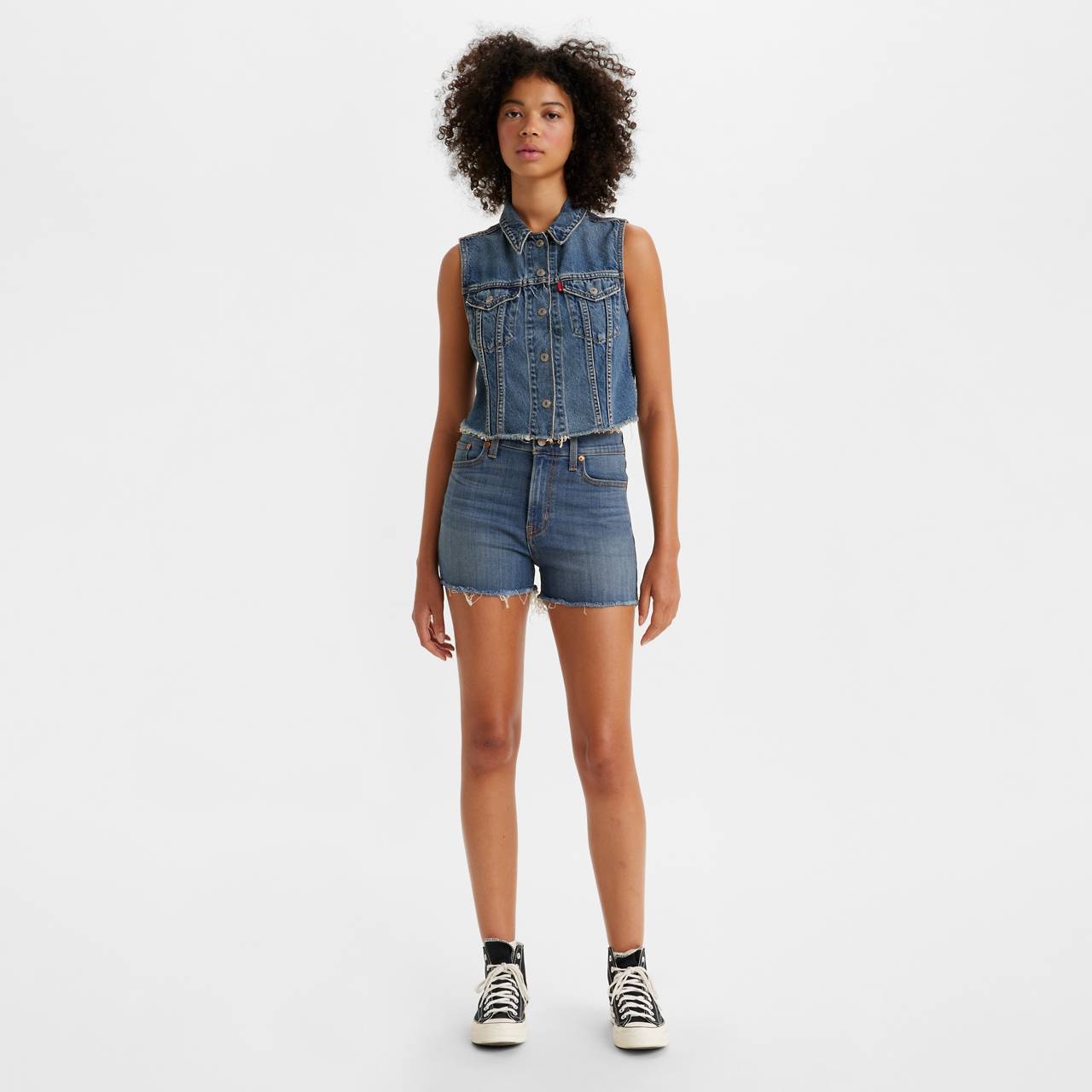 HIGH RISE WOMEN'S SHORTS - 2