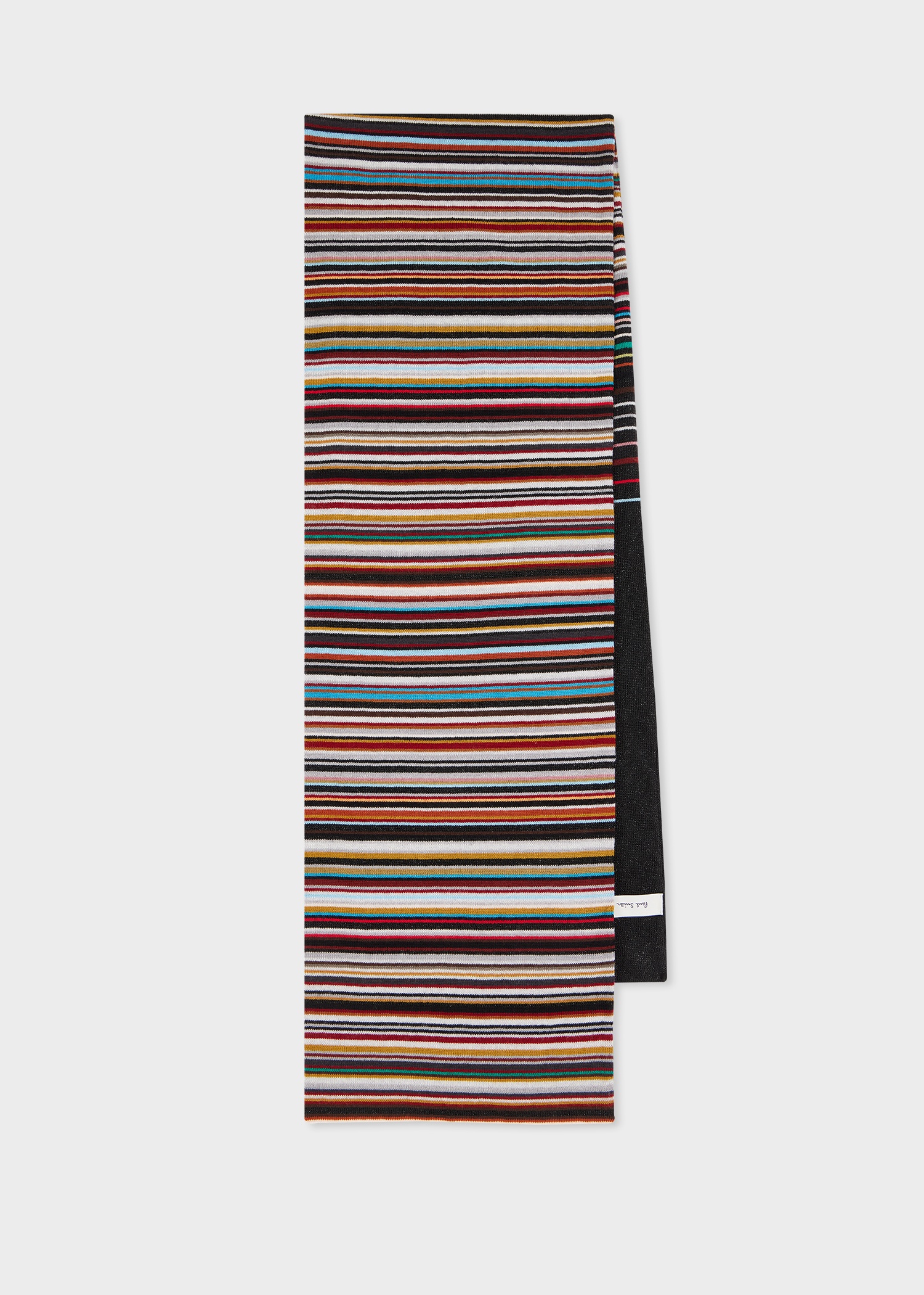 Women's 'Signature Stripe' Glitter Wool-Blend Scarf - 1