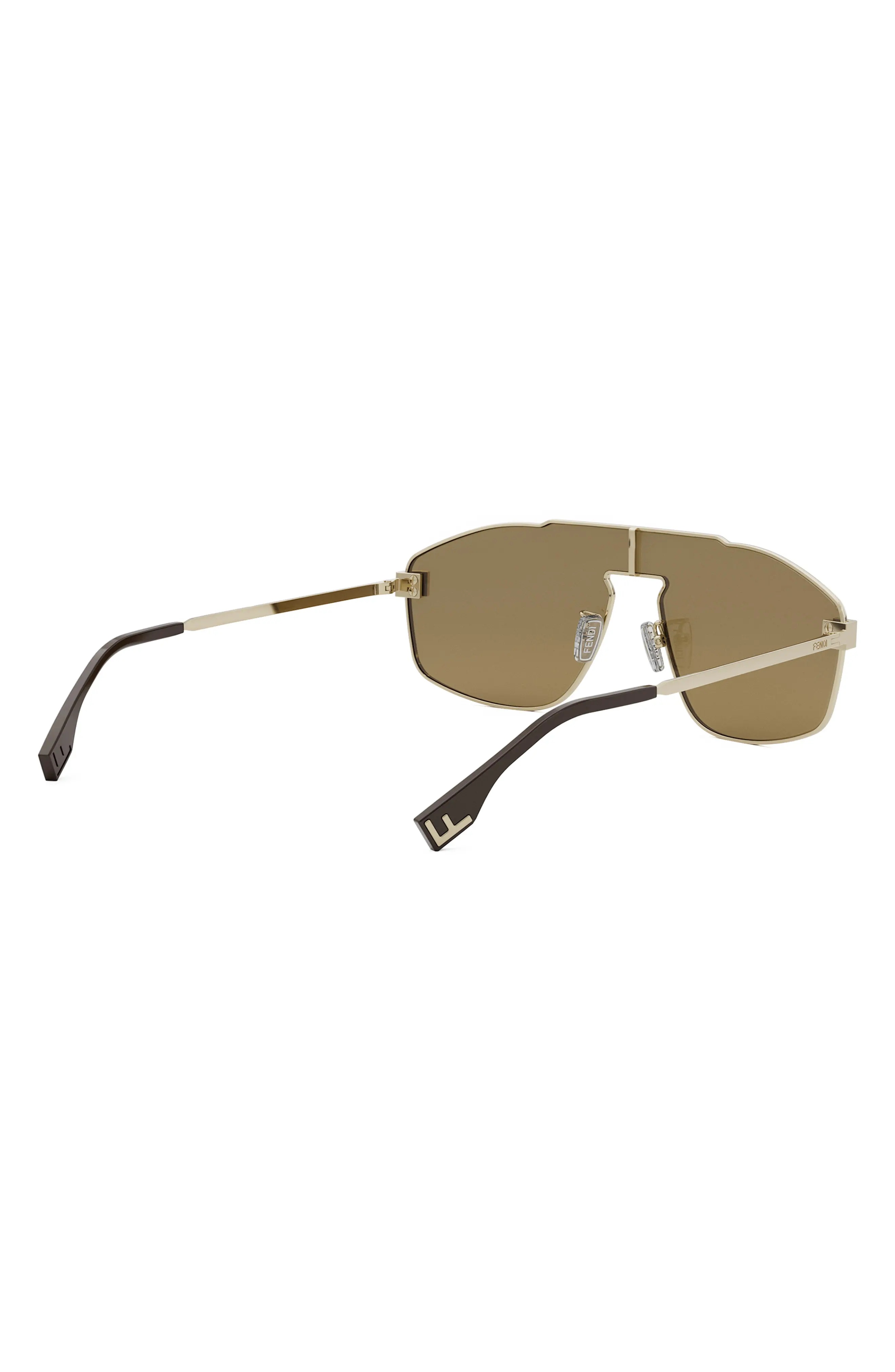 'Fendi Sky Mask Sunglasses in Gold /Brown - 5