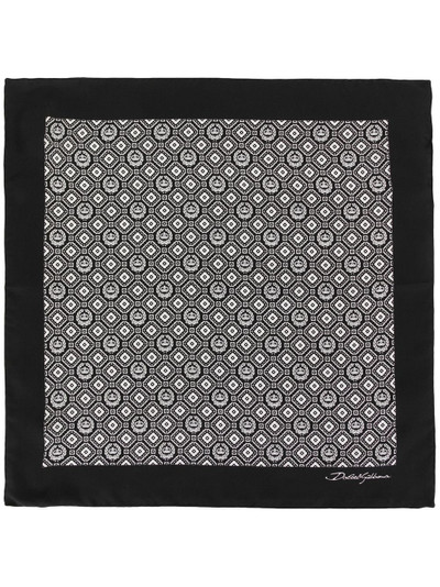 Dolce & Gabbana geometric print silk pocket square outlook