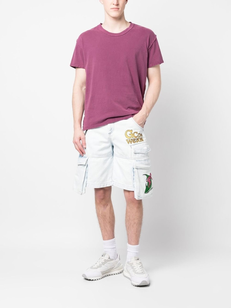 GCDS cargo denim shorts outlook