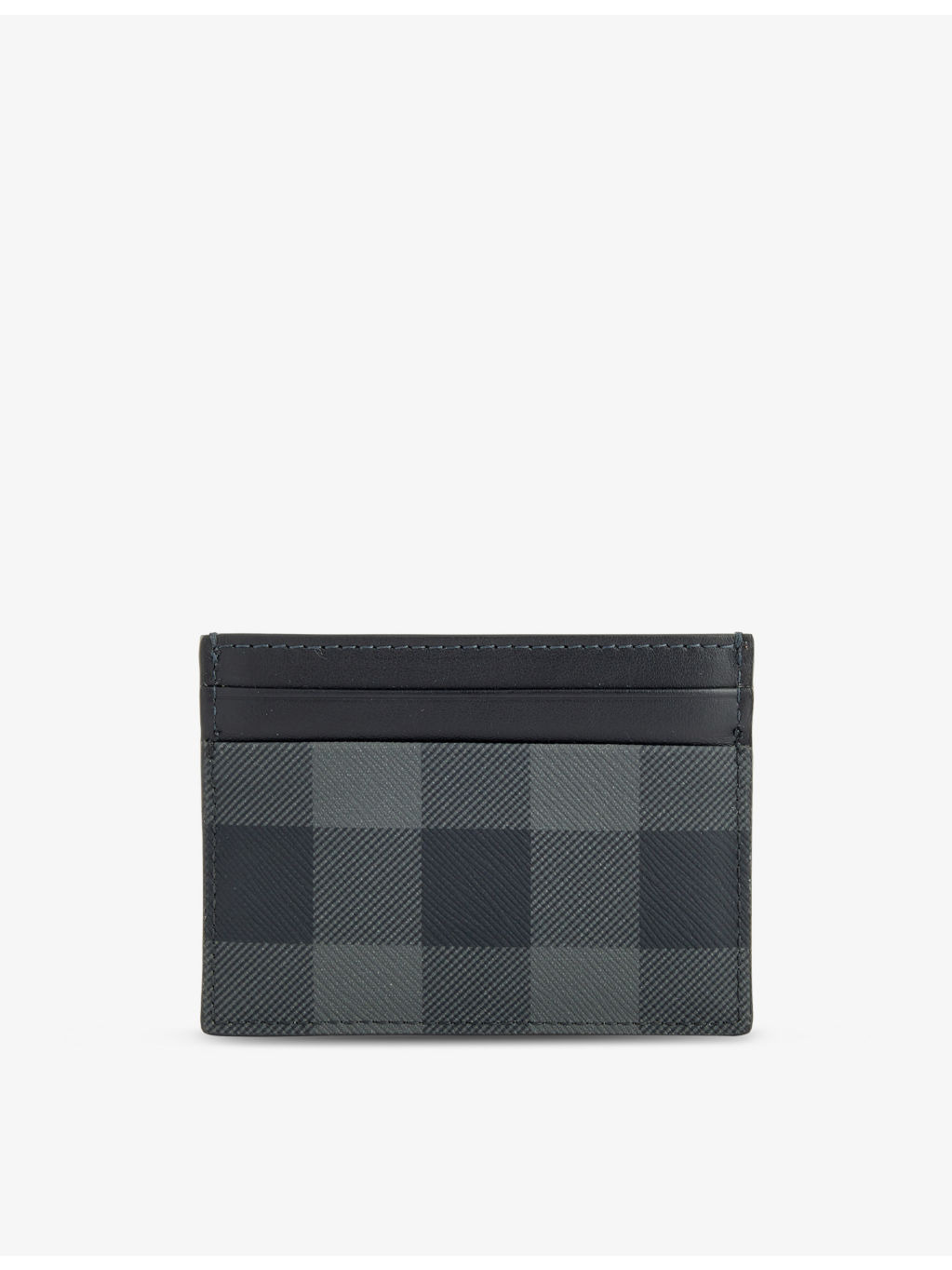 Checked coated-canvas cardholder - 3