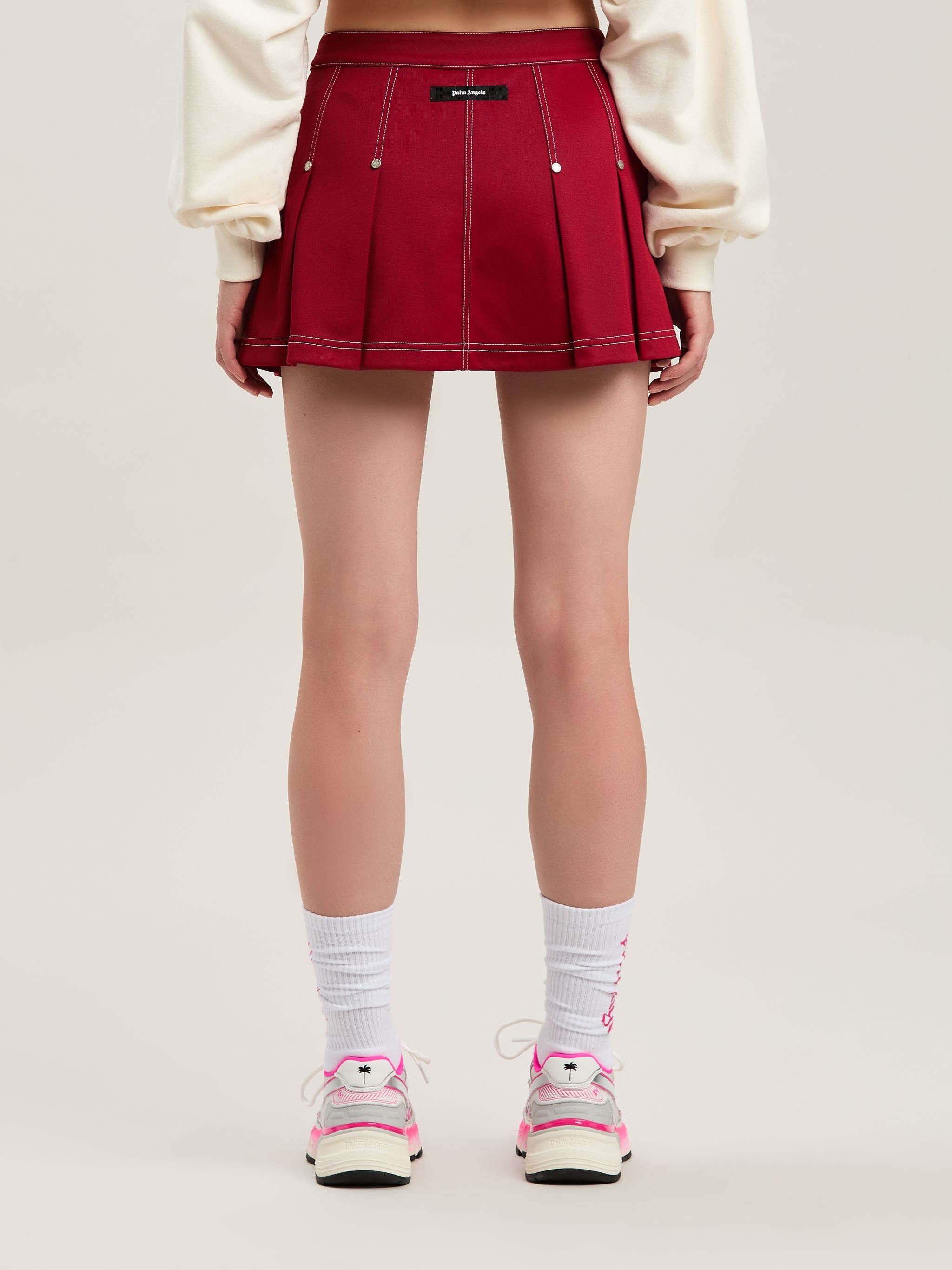 【GLOWNY】25HS★(S,M,L) ANGEL PALM MIDI SKIRT ANGEL PALM MIDI SKIRT (WHITE) - GLOWNY