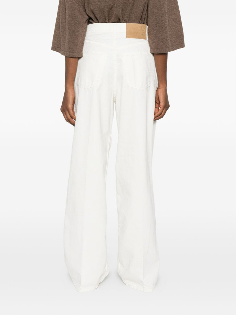 pleated denim trousers 4