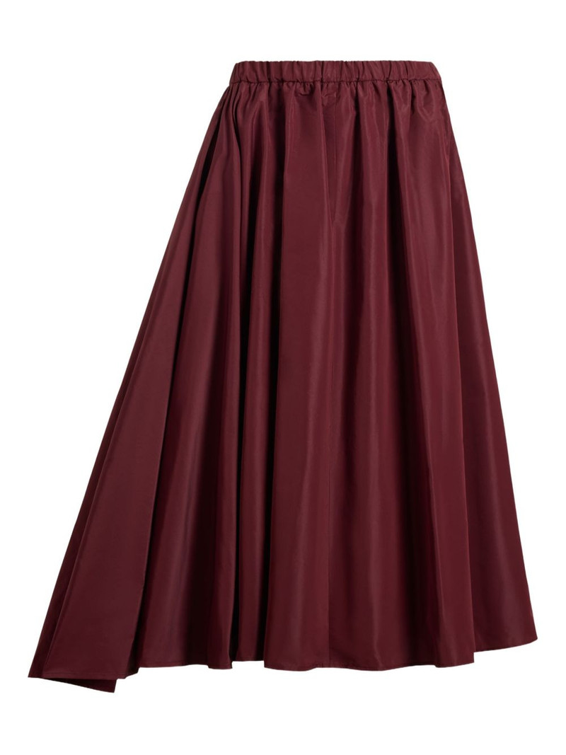 asymmetric faille midi skirt 1