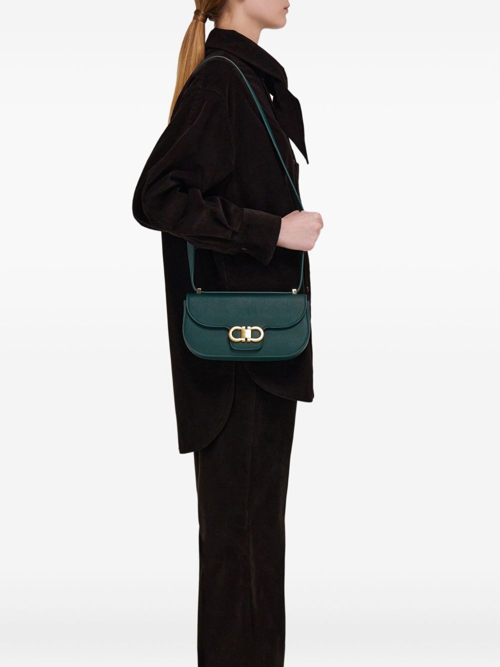 Double Gancini cross body bag - 2