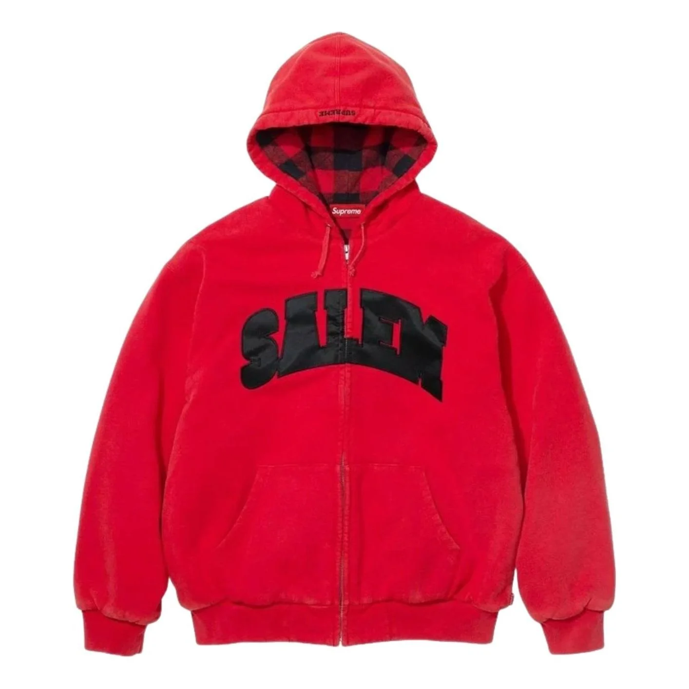 Supreme x SALEM SS26 Zip Up Hooded Sweatshirt 'Red' SUP-SS26-270-RED - 1