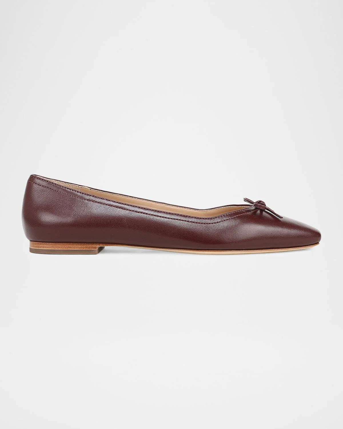 Cailey Leather Ballerina Flats - 1