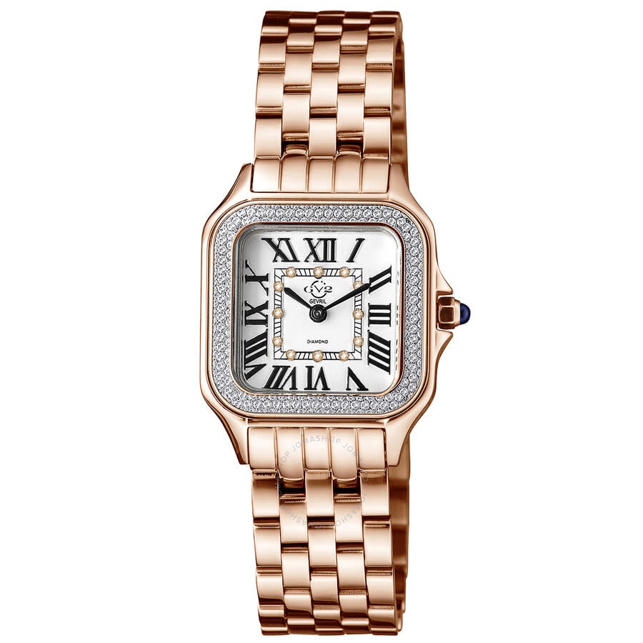 Gv2 By Gevril - GV2 by Gevril Milan Quartz White Dial Ladies Watch 12111B - 1