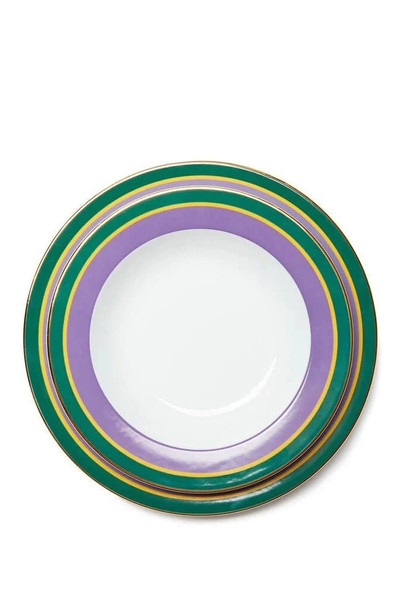 La DoubleJ Set of 2 Soup & Dinner Plates - Viola outlook
