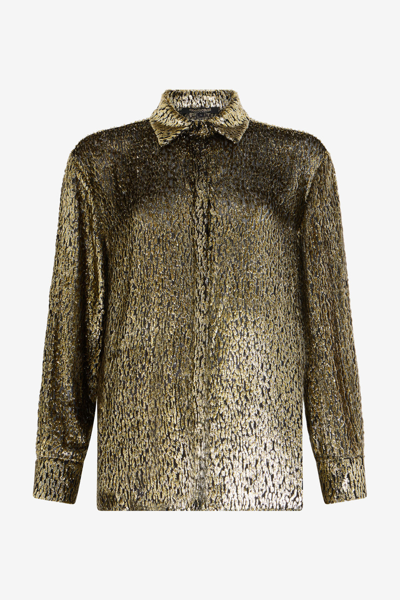 Leopard Lamé Shirt 1