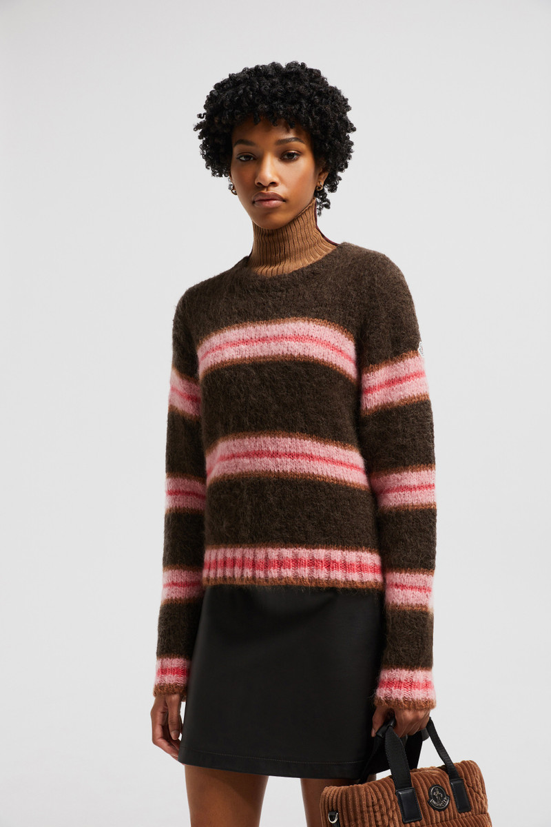 Moncler Striped Alpaca Blend Sweater outlook