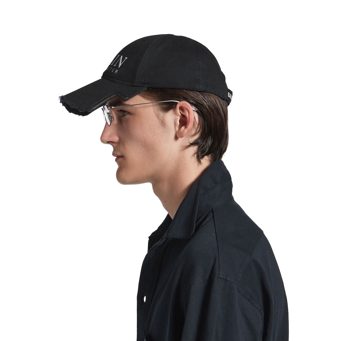 Men's Main Character Artwork Cap in Black Faded - 6