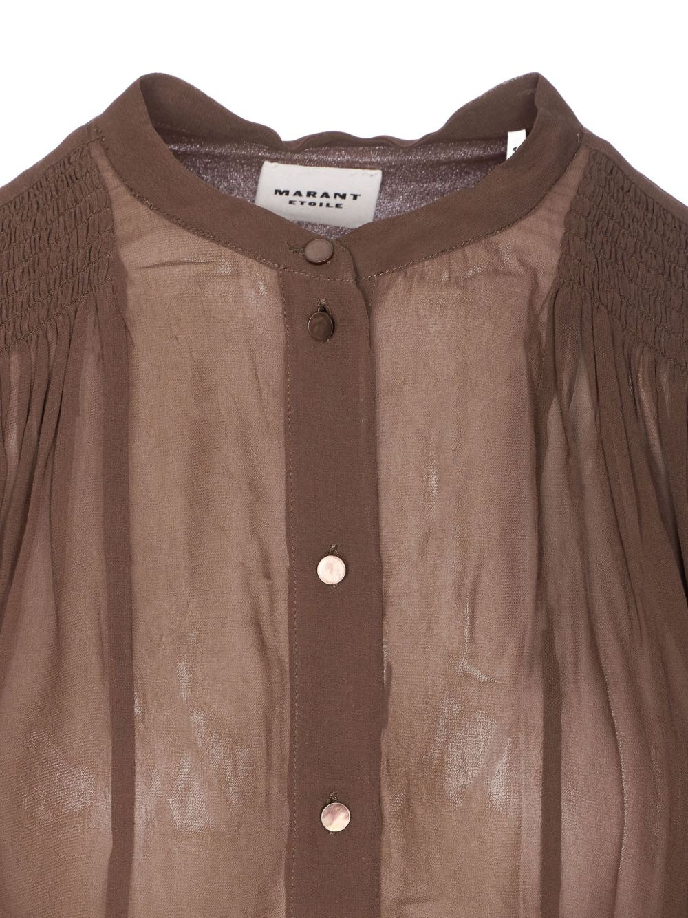 button-front sheer shirt - 4