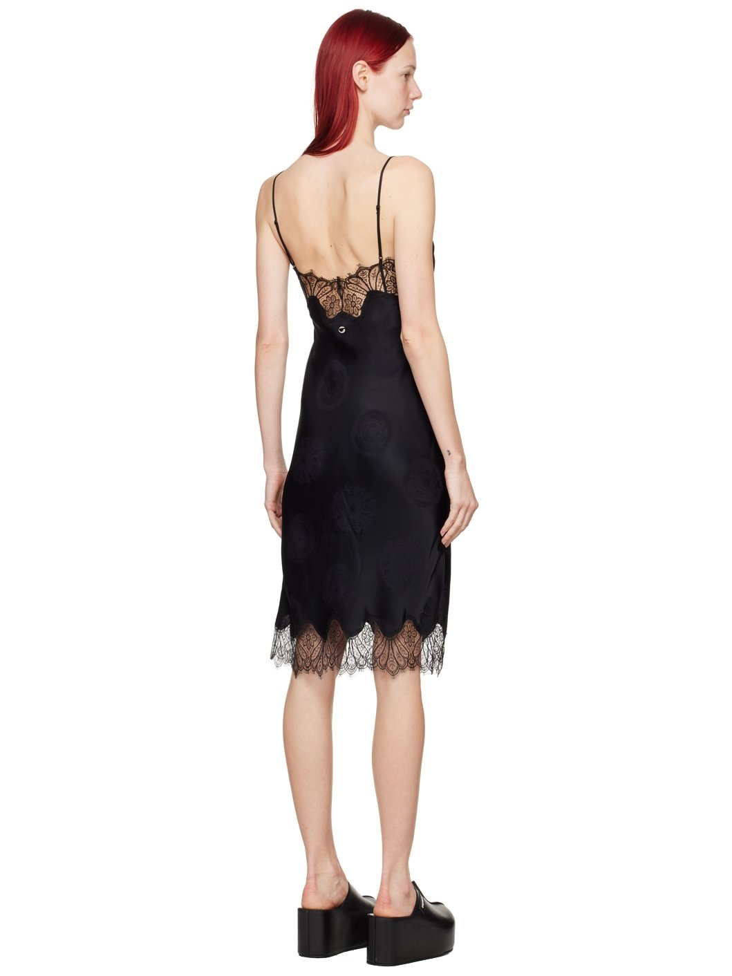 Black Cymatics Midi Dress - 3