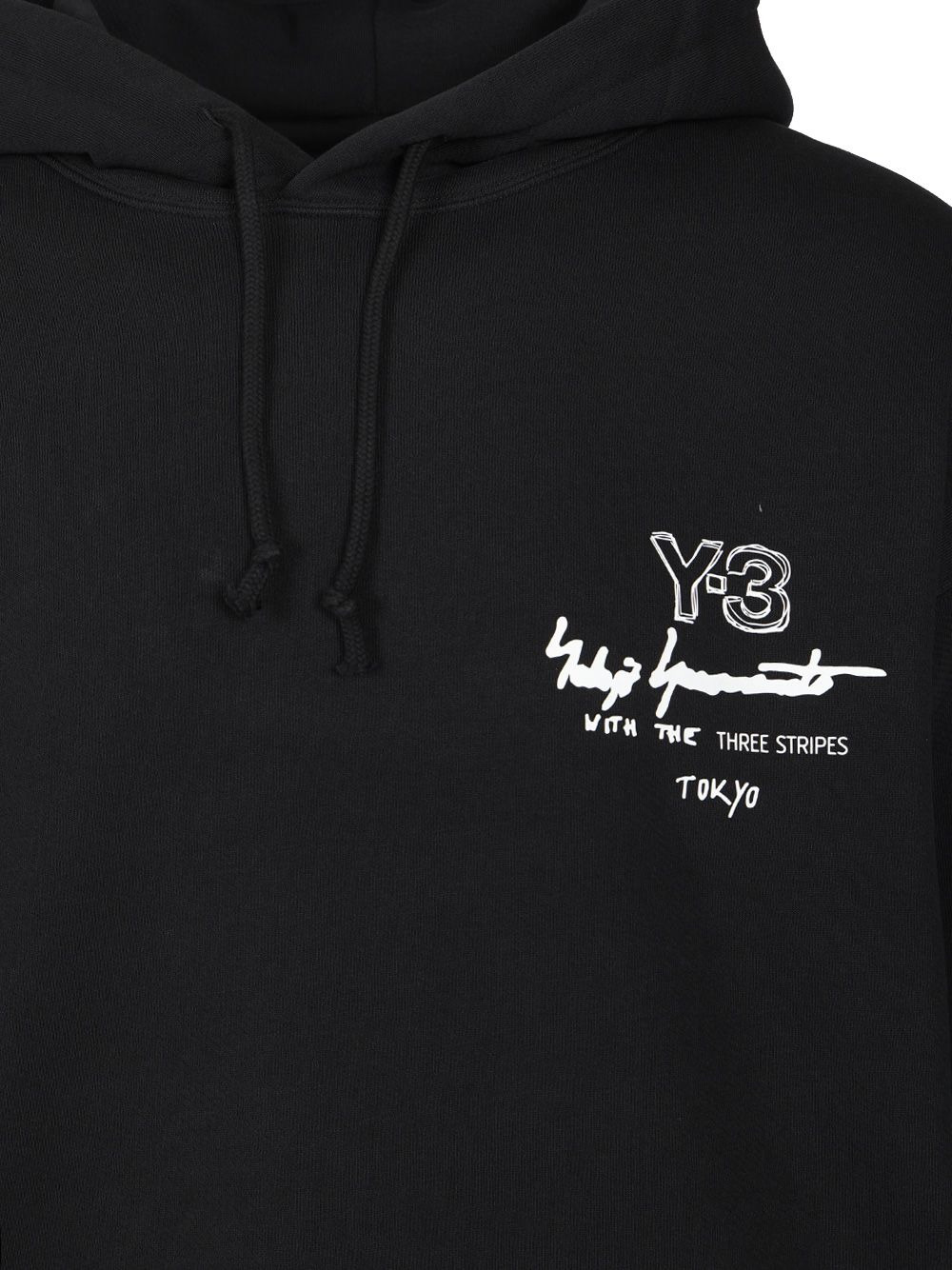 Y-3 Graphic Ft Hoodie Sweatshirts Black - 4