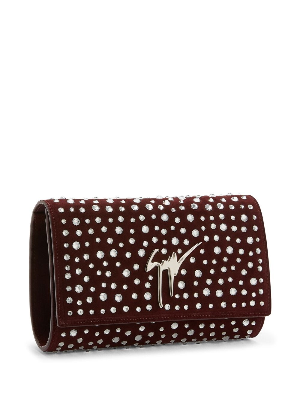 Cleopatra crystal-embellished clutch bag - 4