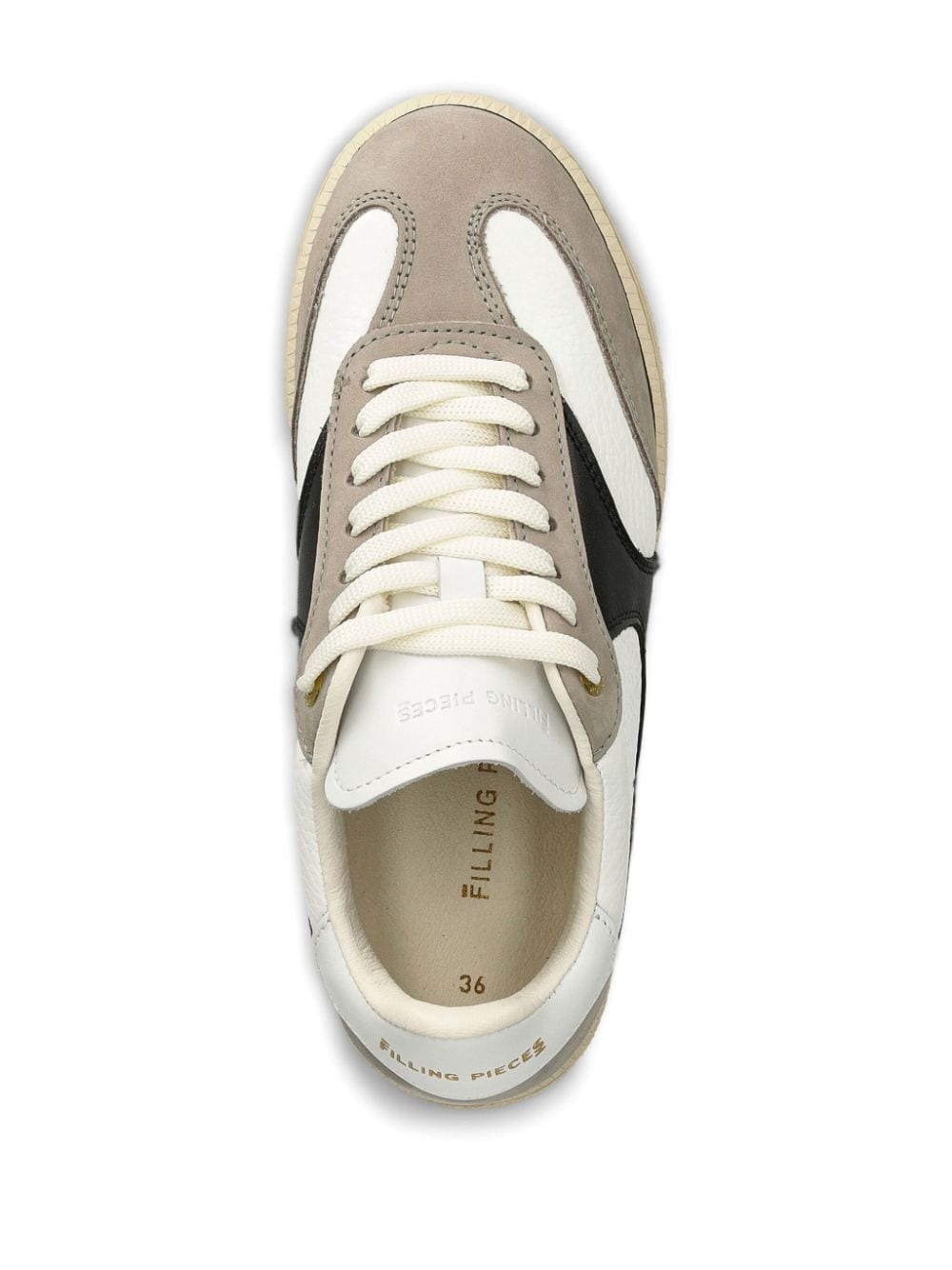 panelled design trainers - 4