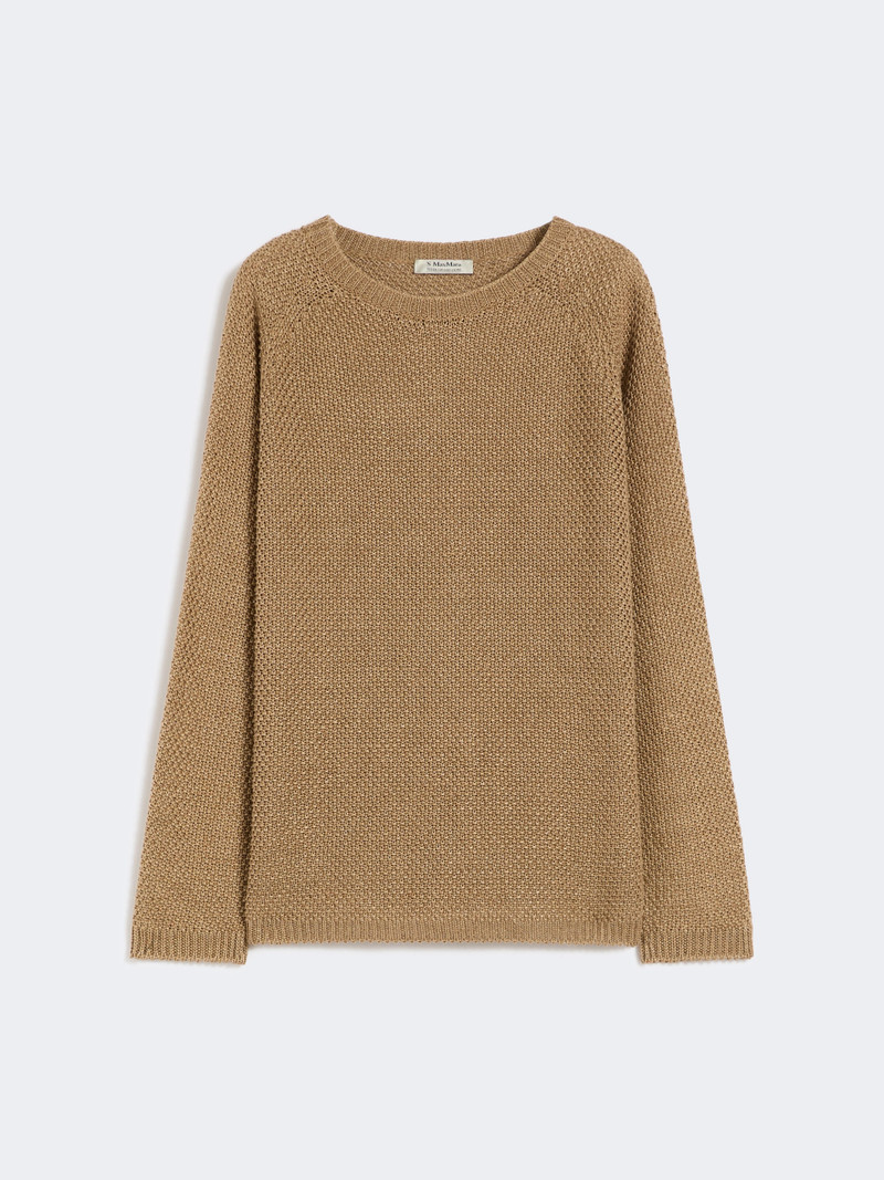 ORO Lightweight linen sweater - DESERT 1
