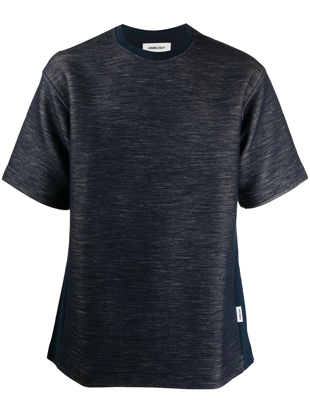 contrast side panel T-shirt - 1