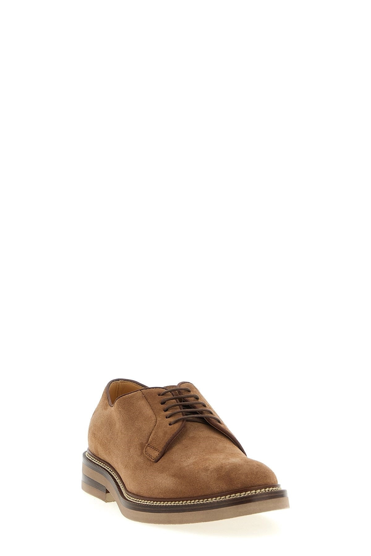Brunello Cucinelli Men Suede Derby - 2