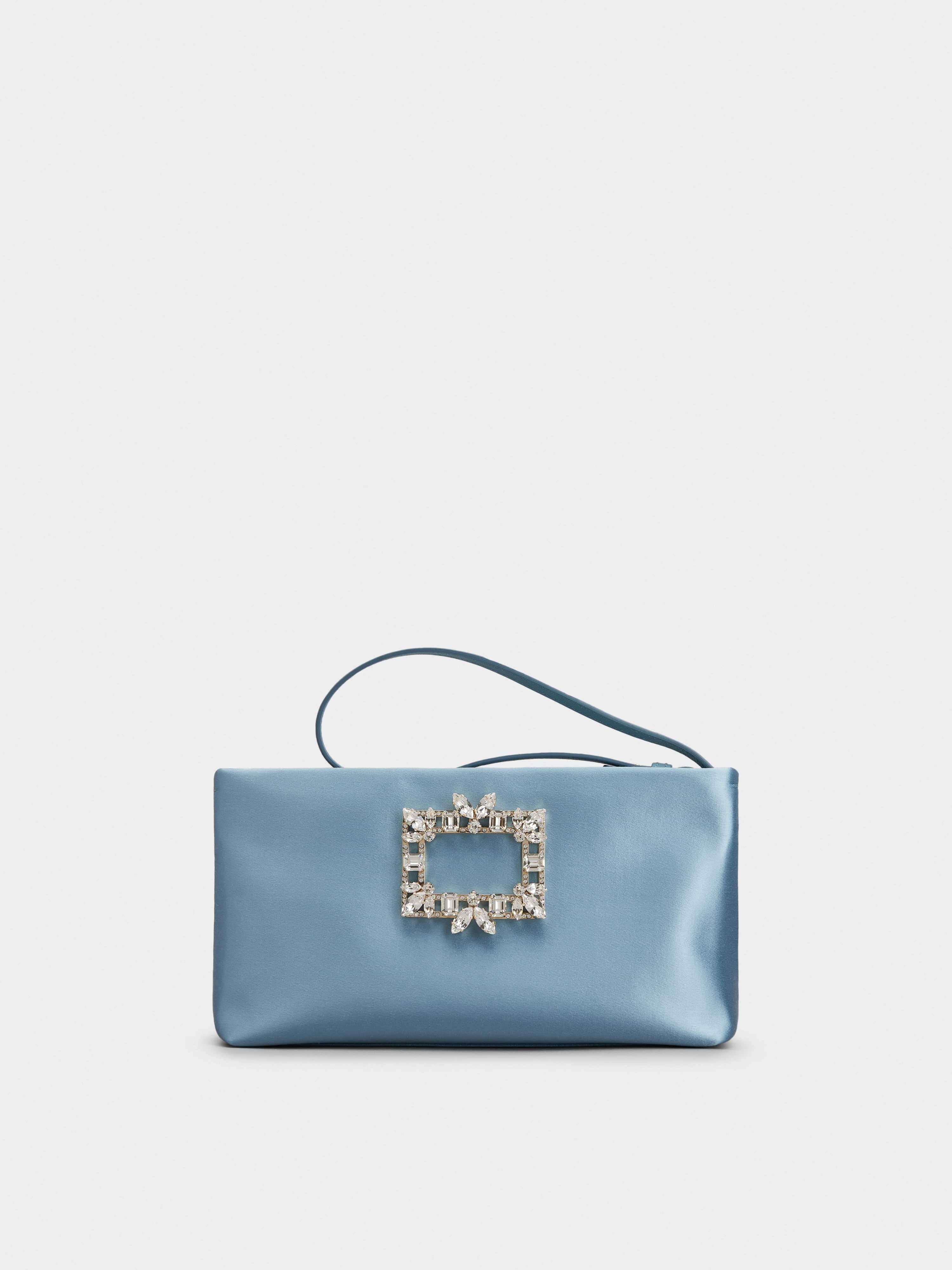 RV Nightlily Broche Vivier Buckle Mini Bag in Satin - 1