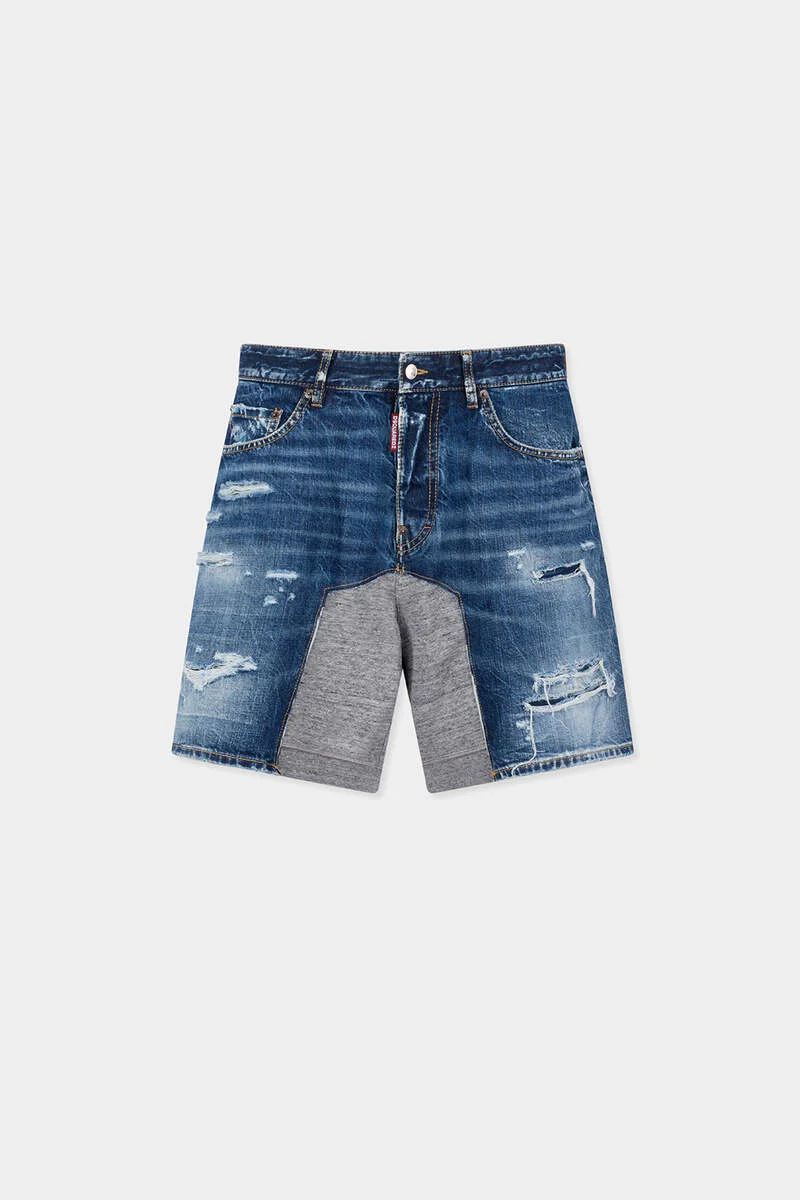 MEDIUM RIPPED WASH HYBRID SHORTS - 1