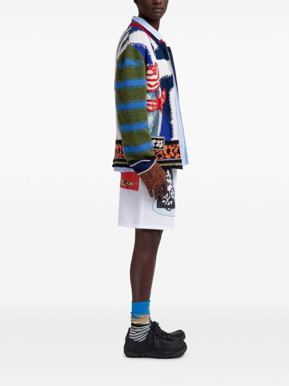 graphic-print shorts - 4