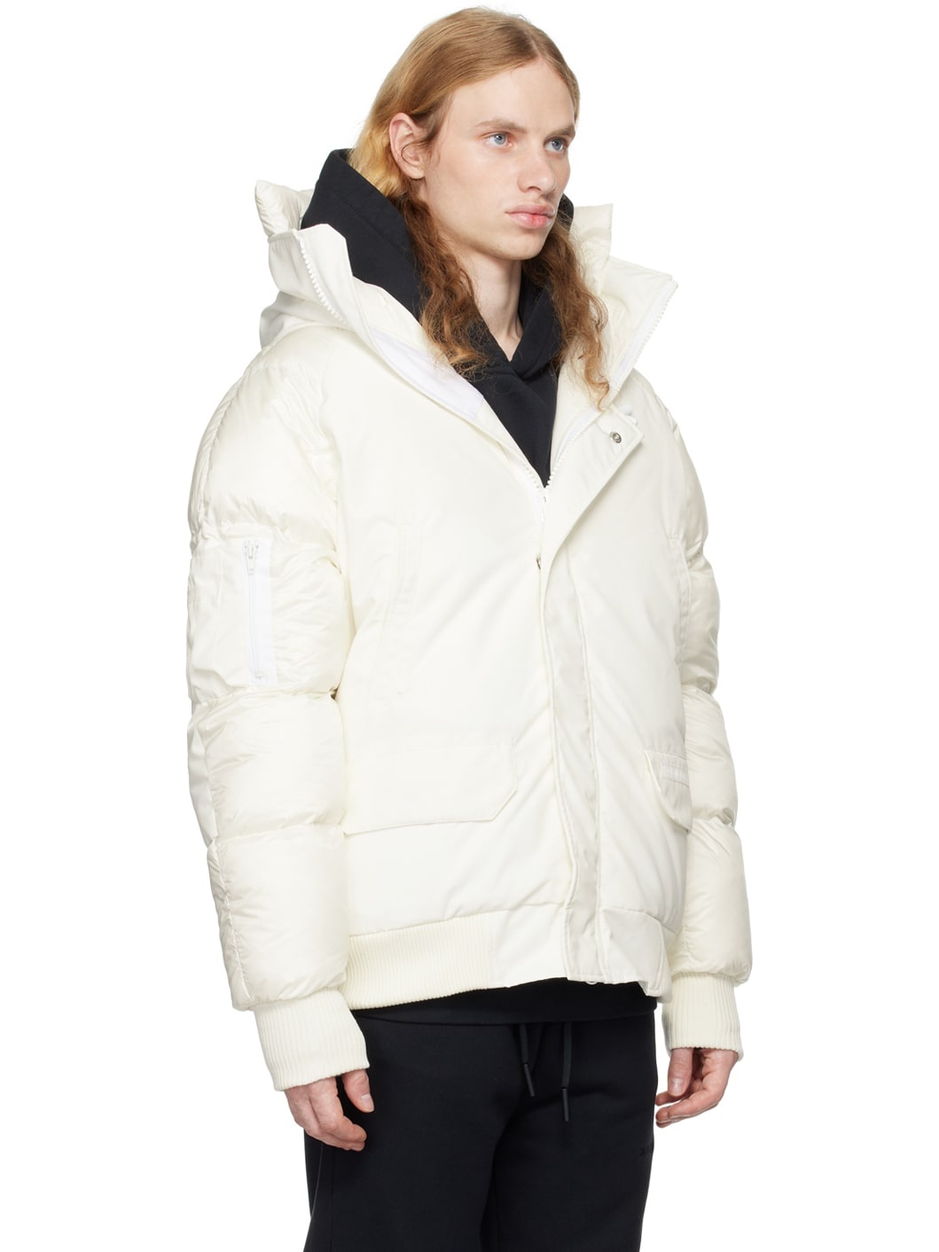 White 'Paradigm' Chilliwack Bomber Down Jacket - 2