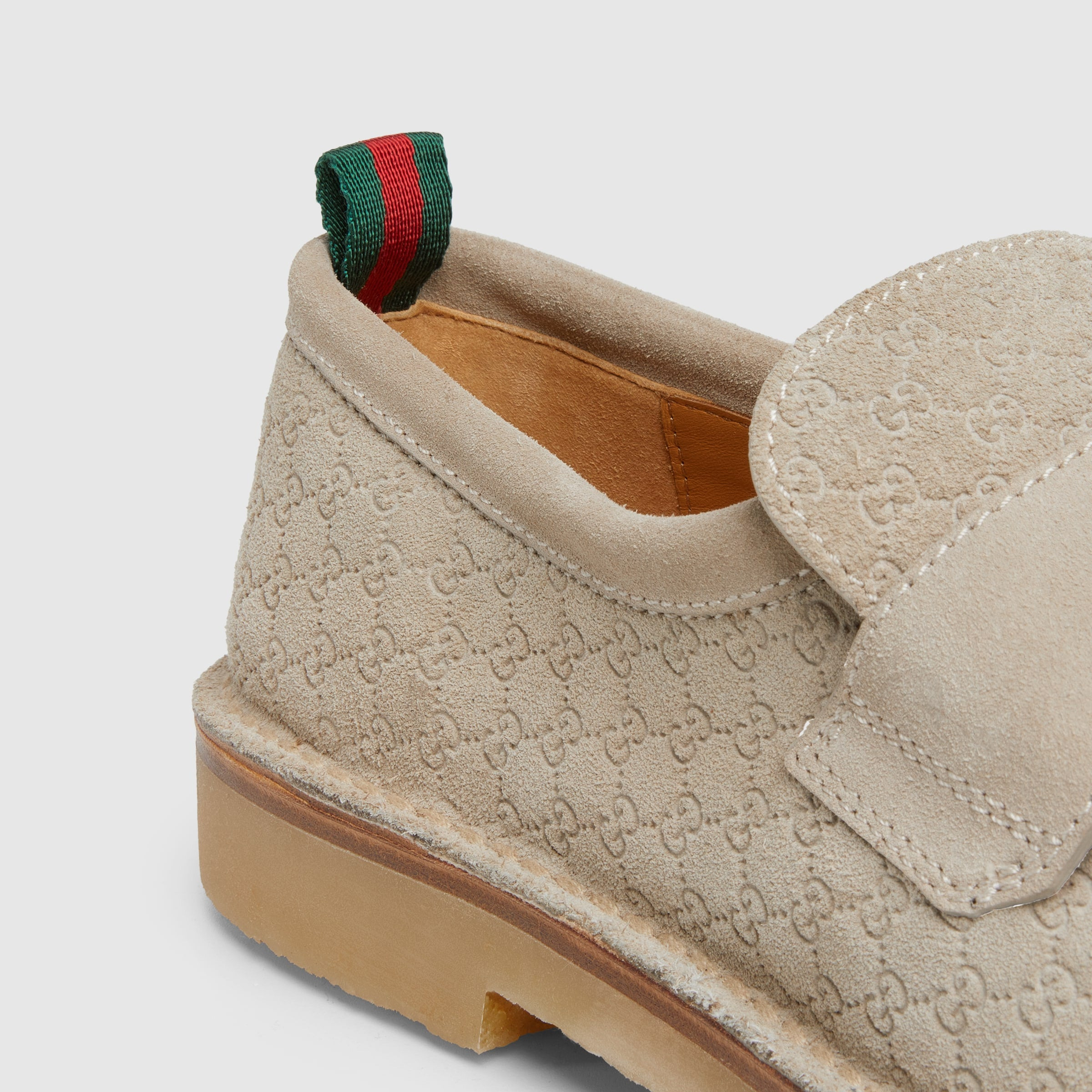 Gucci Web GG Suede Loafers - 3