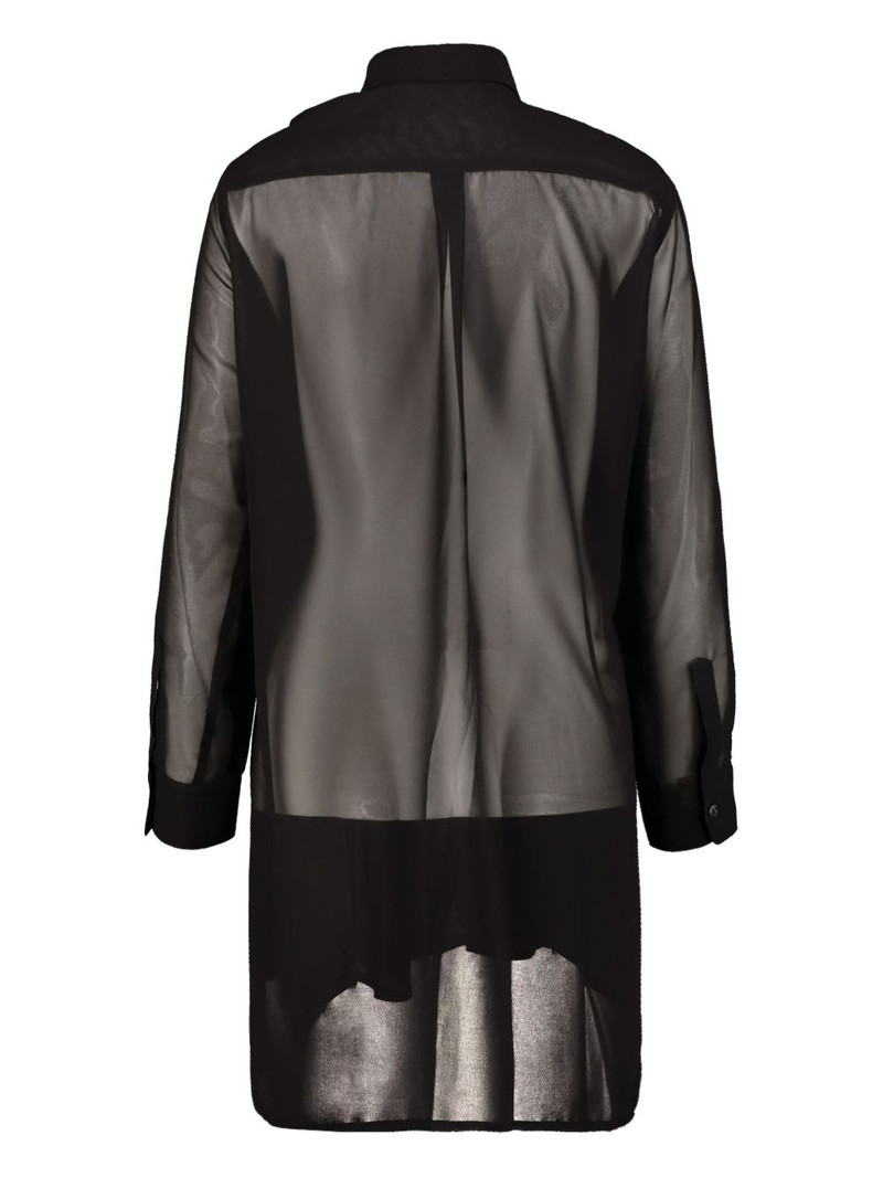 Comme Des Garçons ruffled woven shirt outlook