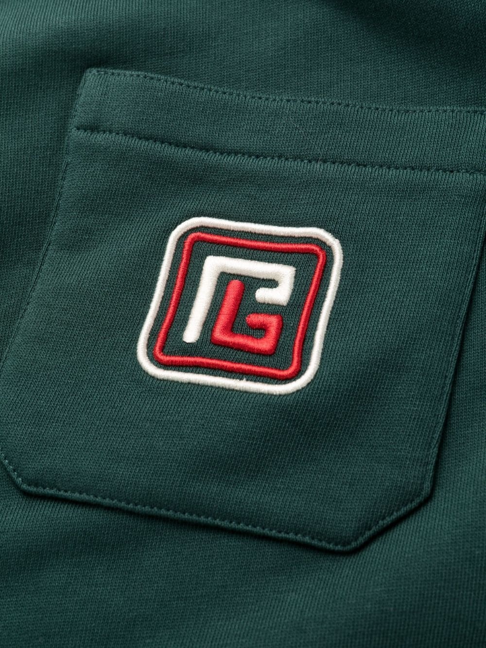 logo-patch cotton track pants - 6
