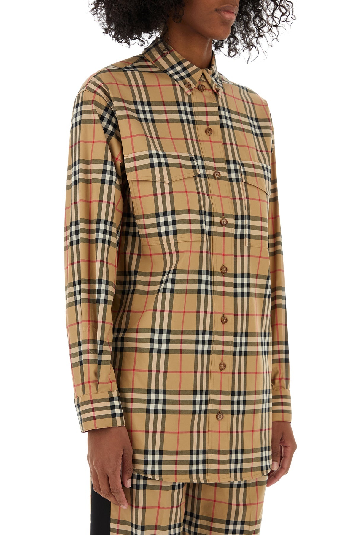 Embroidered stretch cotton shirt - 3
