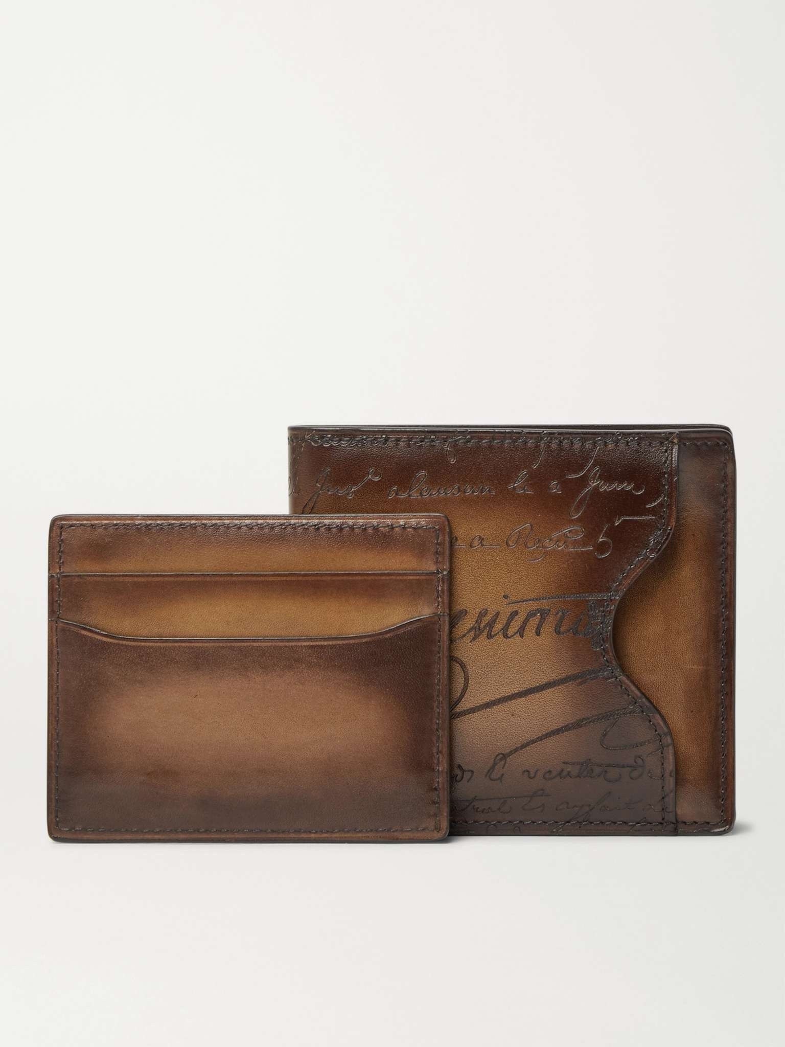 Scritto Leather Billfold Wallet with Cardholder - 5