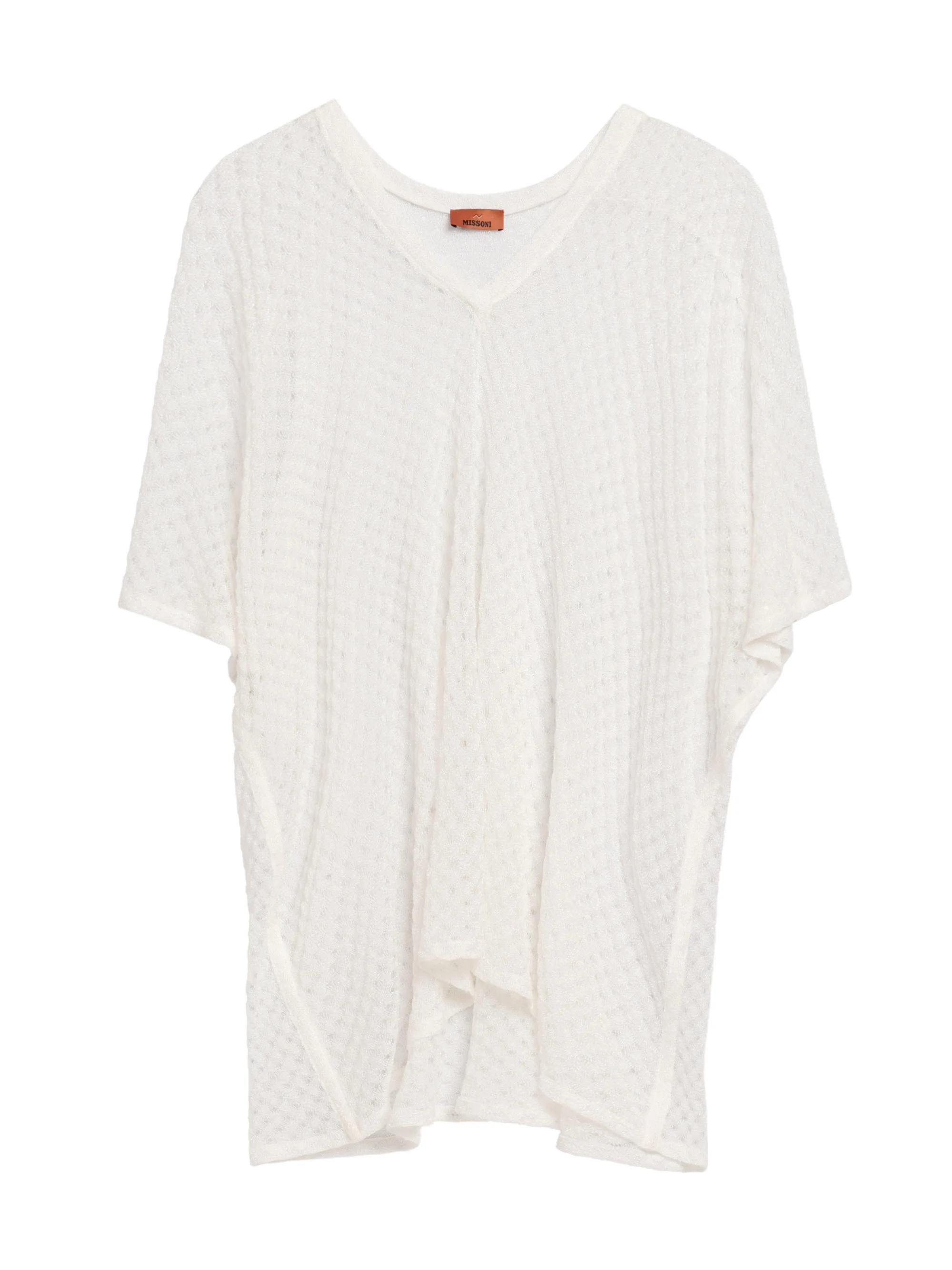 Women's Raschel Lace Cover-Up Caftan - White - 1