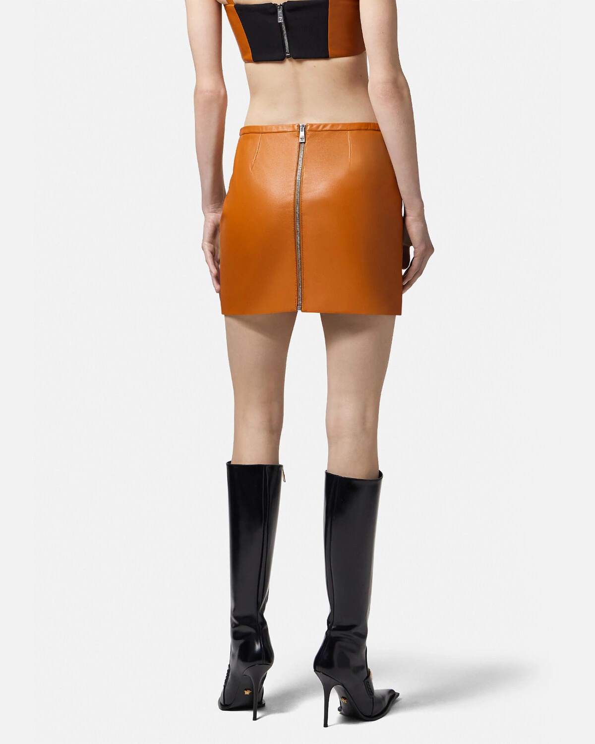 Leather Mini Skirt - 4