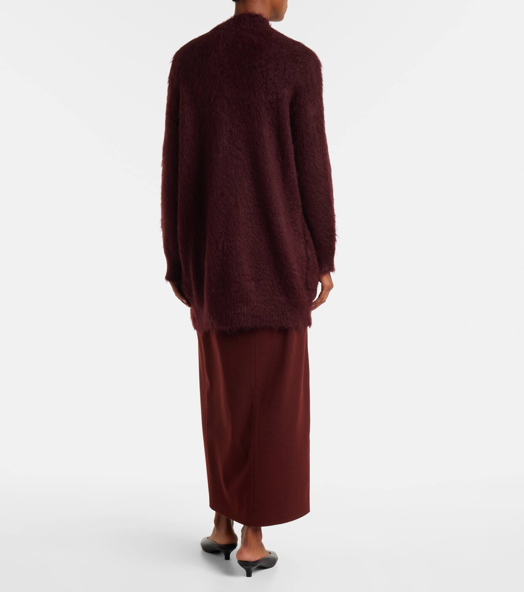 Affetto mohair-blend cardigan - 3