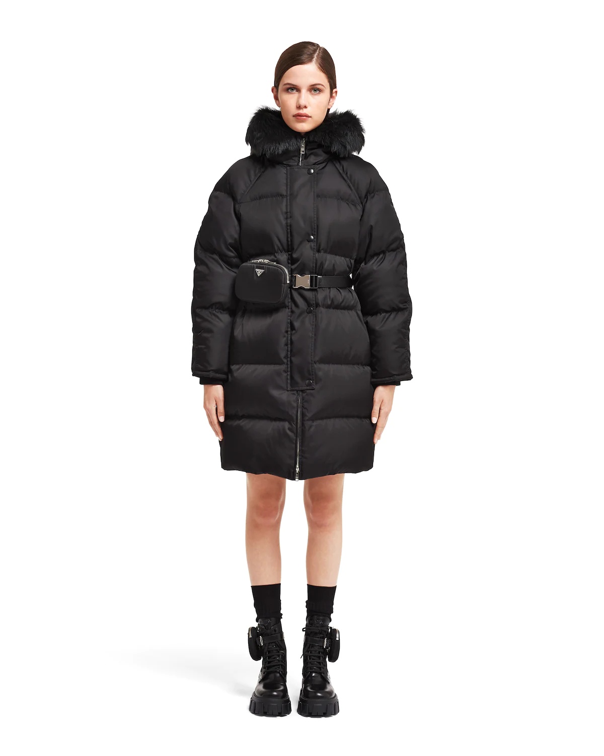 Re-Nylon gabardine puffer coat - 2