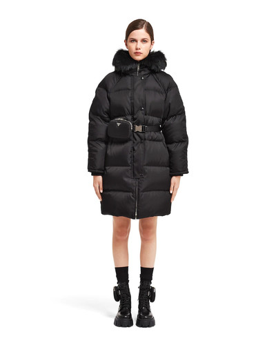 Prada Re-Nylon gabardine puffer coat outlook