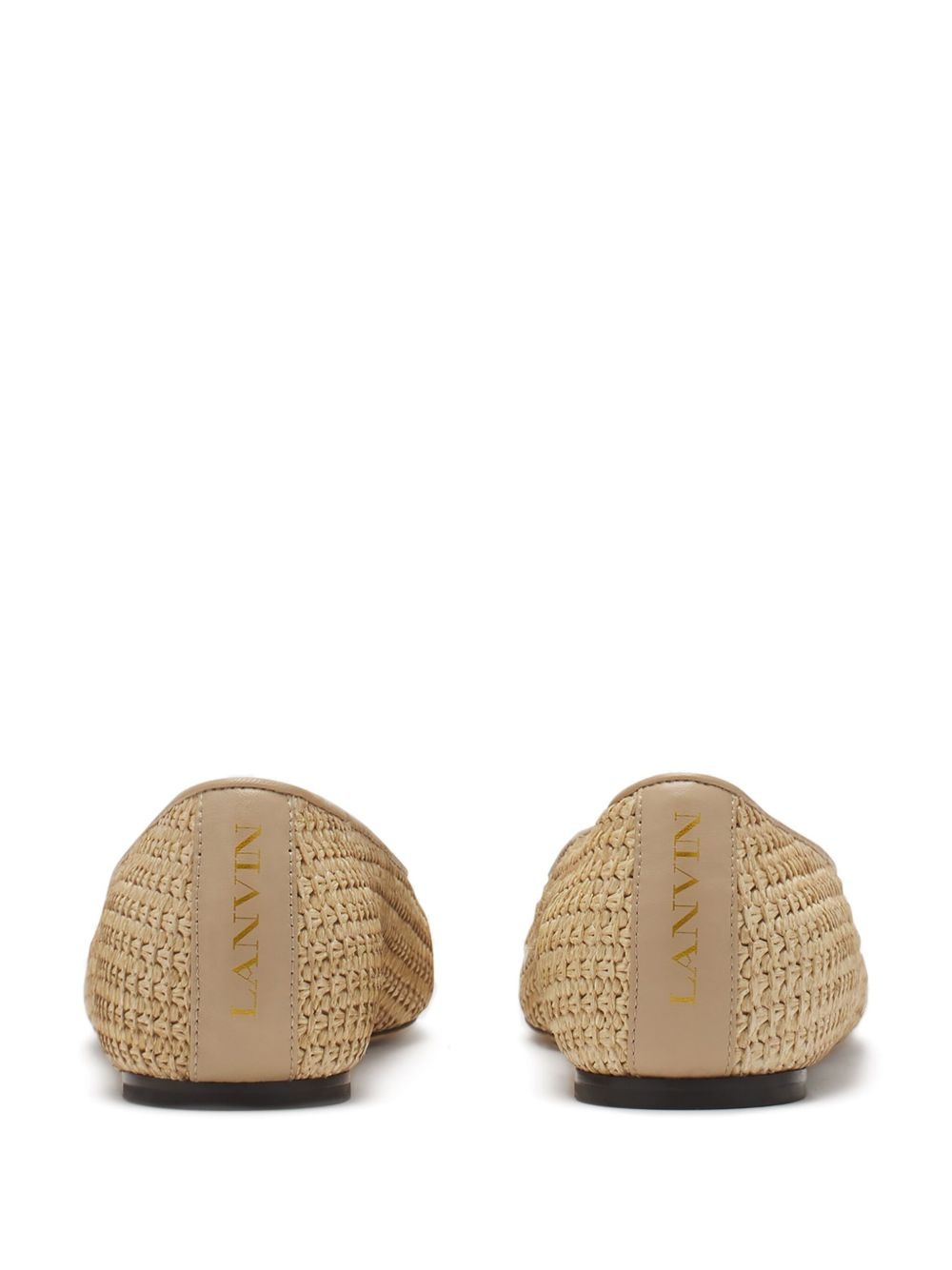 raffia ballet flats - 3