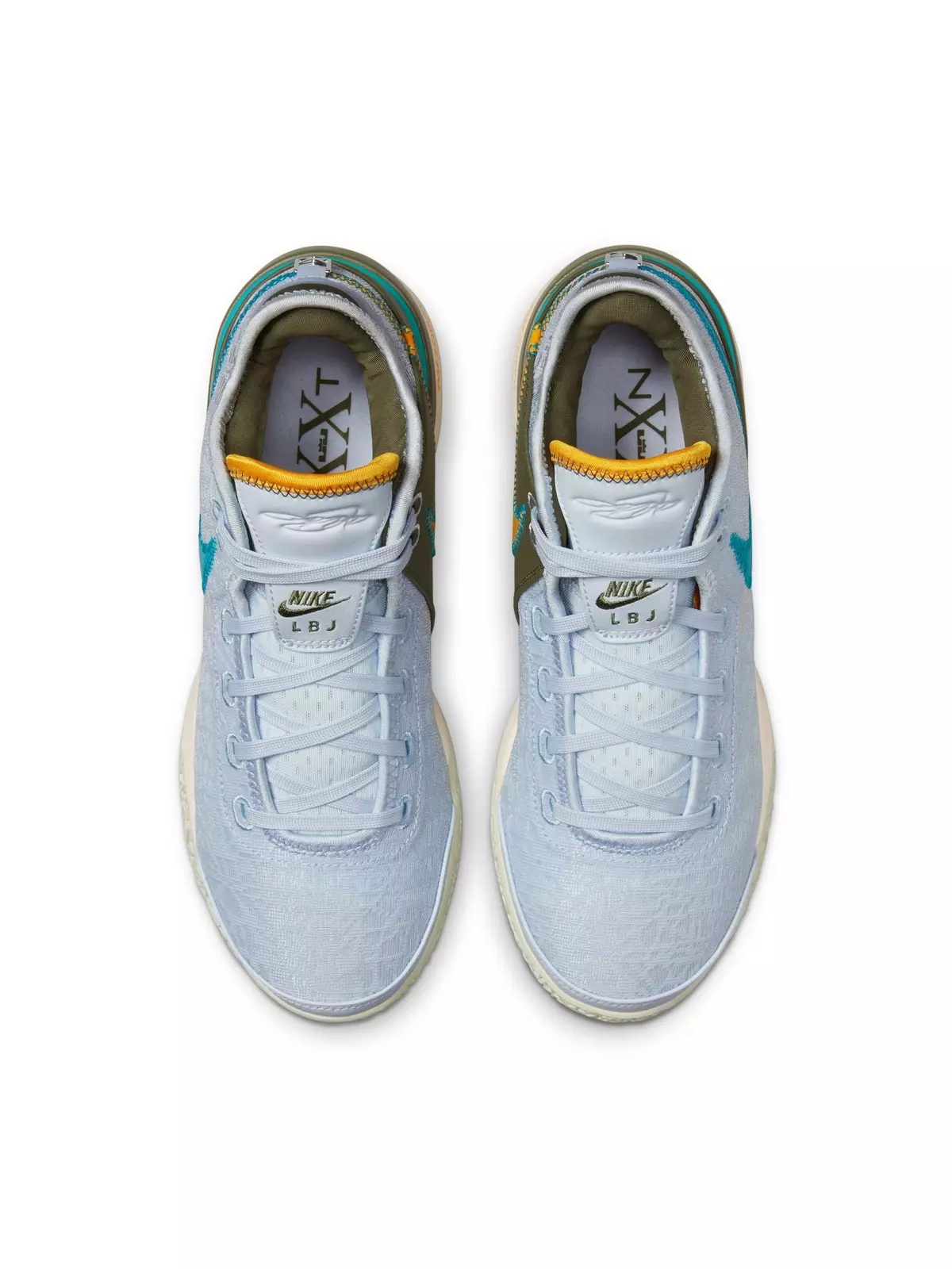 LeBron NXXT Gen "Blue Tint/Teal Nebula/Guava Ice" Men's Basketball Shoe - 7