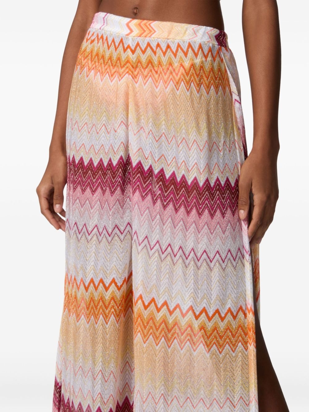 Zigzag-pattern trousers - 4