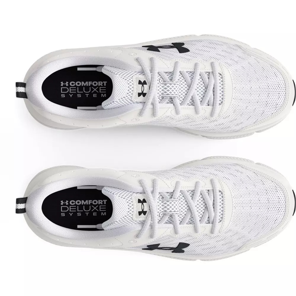 UA Charged Assert 10 "White/Black" Men's Running Shoe - 4