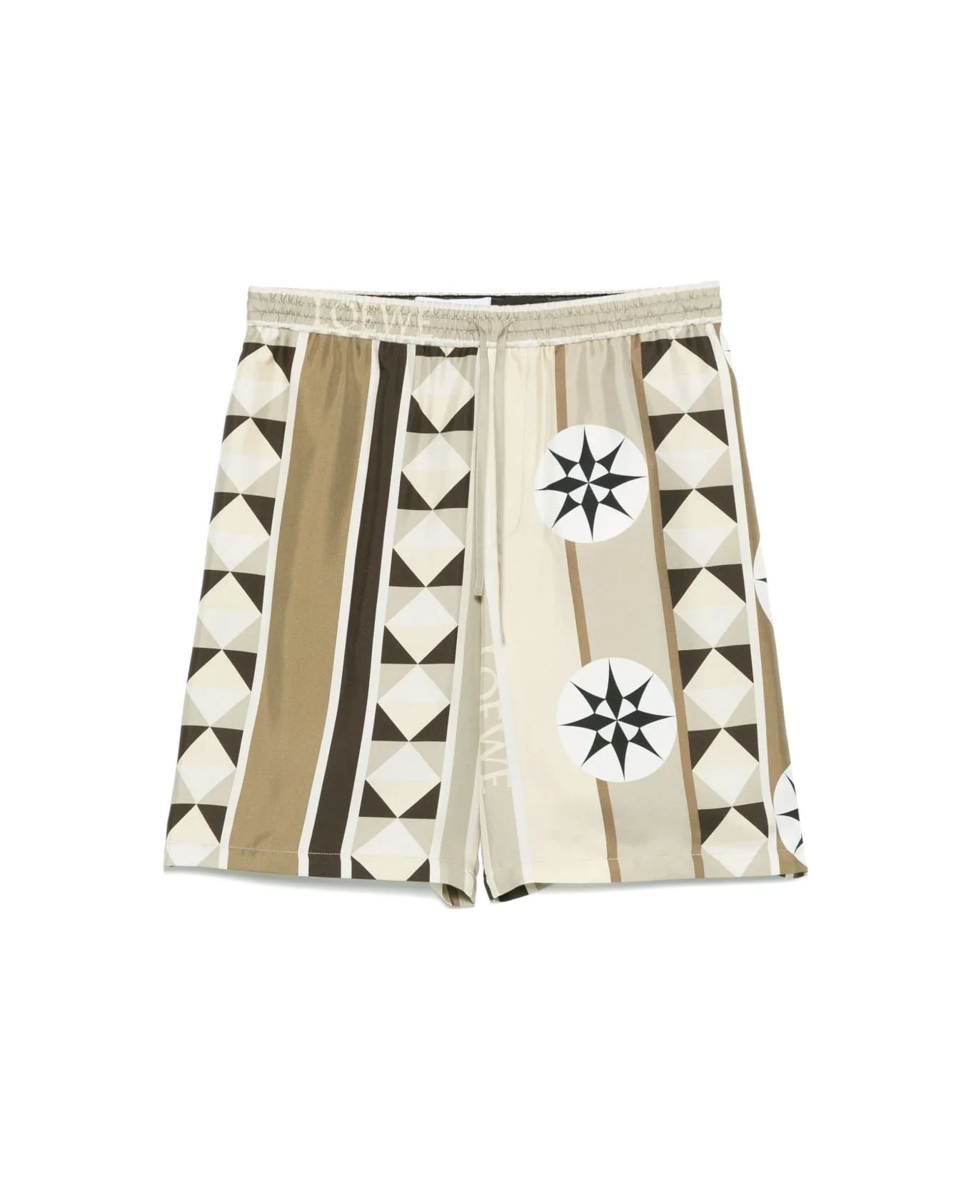 Printed Silk Shorts - 1
