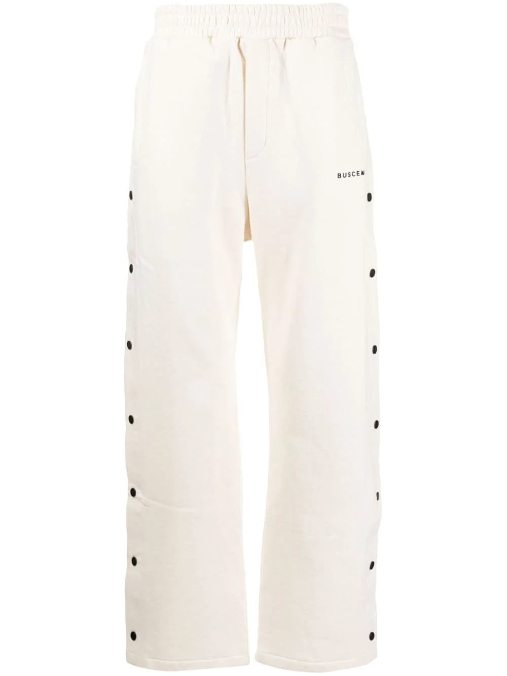 button-embellished track pants - 1