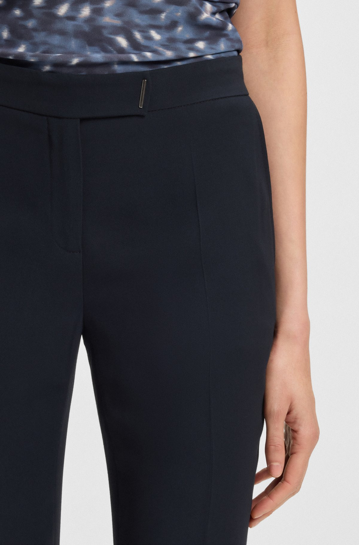 SLIM-FIT TROUSERS WITH SLIT HEMS - 5